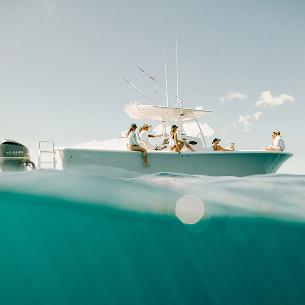 charter boat in water in st thomas uvi